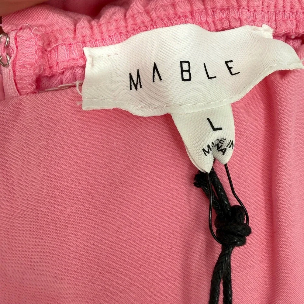 MABLE STRAPLESS ROMPER COTTON CANDY PINK LARGE NWT‎ - Picture 4 of 9